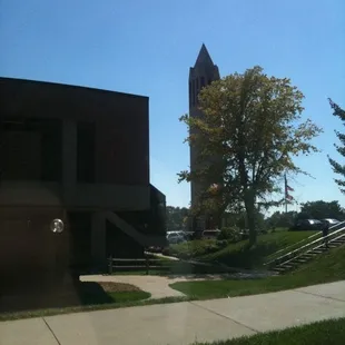 On north side of campus