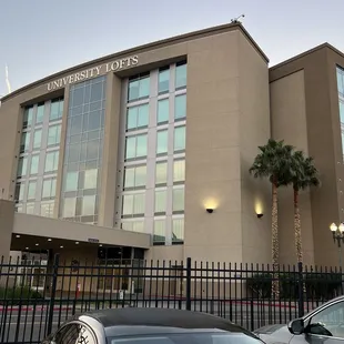 Taken from the gated parking lot.