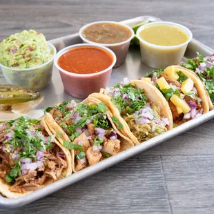 Variety of tacos!