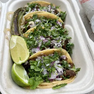 Carne asada tacos