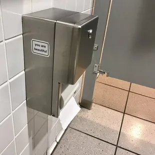 Always nice to have a little reminder.  Seen in the handicapped stall in the ladies' room.