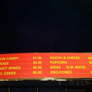 Concessions pricing