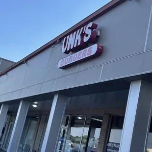 the front of the restaurant