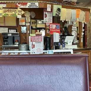 a view of the counter