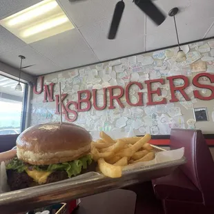 interior, burgers