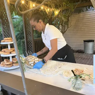 Dessert set up