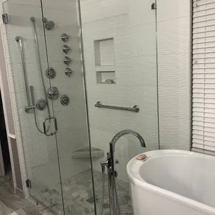 Shower and tub completed!