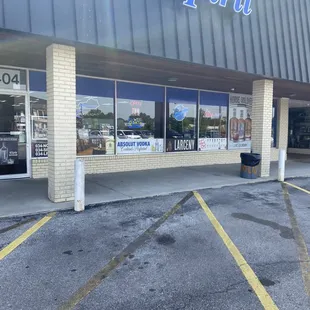 the front of the store