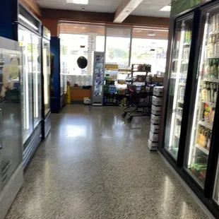 the inside of a grocery store