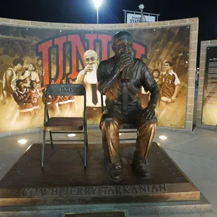 Statue of Tark, located in front of Cox Pavilion (12 Feb 19).