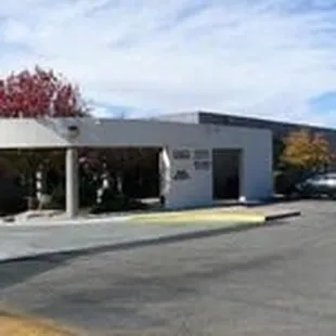 The front of the building where the clinic is located in the very first suite.