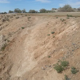 This is part of the trail that still needs to be upgraded.