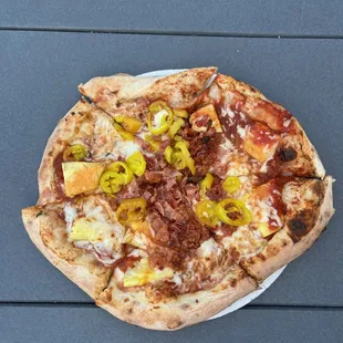 Brick Oven Bus Hawaiian Pizza