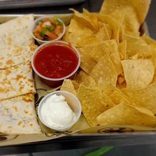 Quesadilla and Salsa Combo