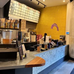 Inside ordering counter