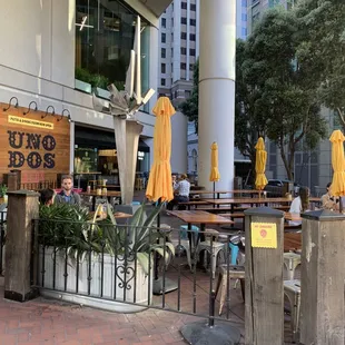 Outdoor seating area