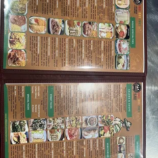Extensive menu