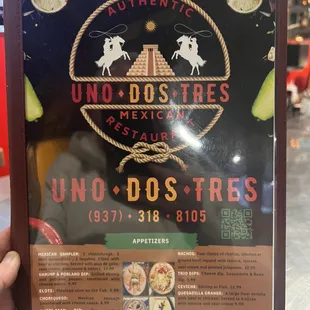 Extensive menu