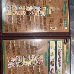 Extensive menu