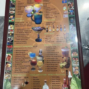 Extensive menu