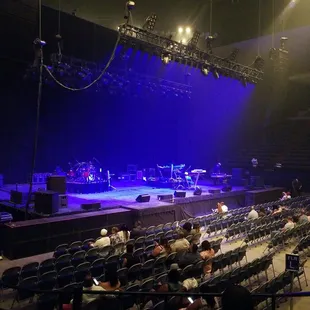 Sfrom section R, row 5, less than 50 meters from the stage