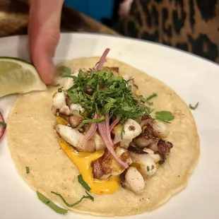 Pulpo taco