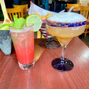 A Mocktail &amp; a Margarita