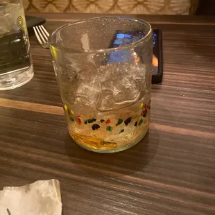 Passion fruit margarita mostly ice