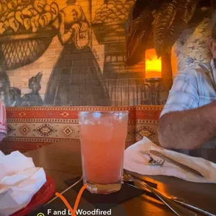 Strawberry basil deliciousness &amp;  a wall of tequilas!