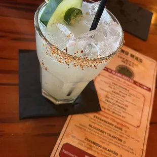 Cucumber jalapeno margarita
