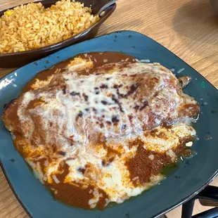 Mmmmm chili relleno Pepper stuffed with cheese and beef