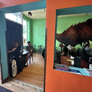 Left of dining area