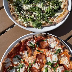 Chèvre (Top) Monthly featured pie (bottom)