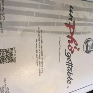 Menu Menu