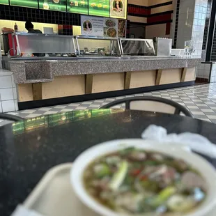 The front of the restaurant in market square