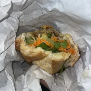 Pork bahn mi