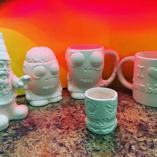 Zombie bisque ready for you to paint.