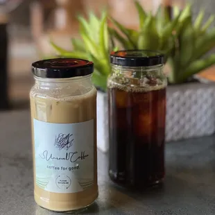 7.9.22 iced vanilla latte and cold brew