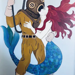 Gorgeous Hand Pained Mural!