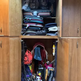 Individual tack storage for each boarder.