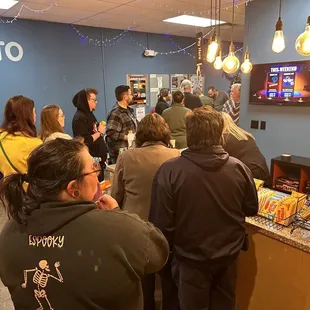 a crowd of people in a movie theater