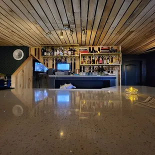 a man sitting at a bar