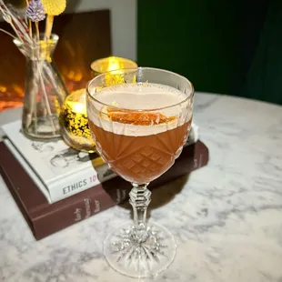 Paradise Lost - Maracame Añejo Tequila, Xicala, Mezcal Joven, Aperol, Vigo Amaro, Lime, Ango