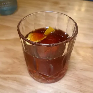 Nightmare Fuel - Country Smooth Bourbon, Seven Fathoms Rum, Campari, Averna, Lustau Sweet Vermouth, house made orange bitters