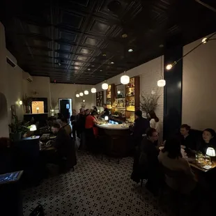 interior, sushi and sashimi