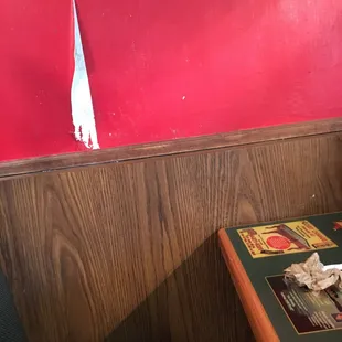 This is the wall at our booth