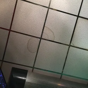 Ceiling which is like that every where in building. Some looks like it's going to fall in