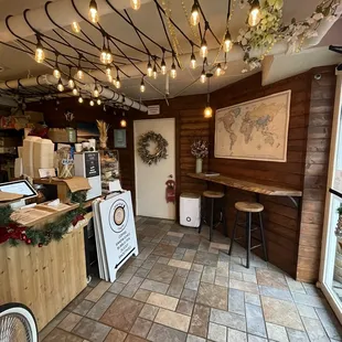 the interior of a restaurant