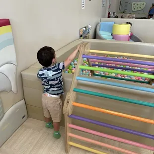The small ball pit and play area