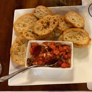 The bruschetta was so yummy!
